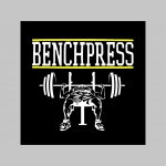 Bench Press  čierna zimná letecká bunda BOMBER typu MA-1 z pevného materiálu s masívnym zipsom na zapínanie 100%nylón, čiastočne vodeodolná